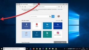 affiancamento delle finestre di Windows 10