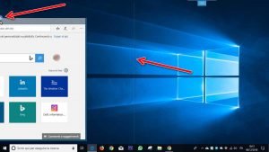 affiancamento delle finestre di Windows 10