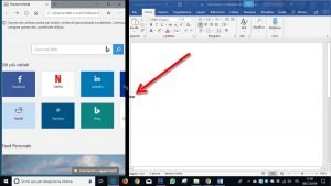 affiancamento delle finestre di Windows 10